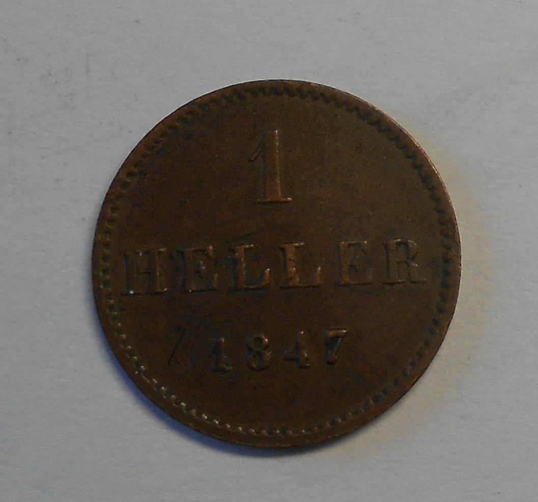 Frankfurt 1 Heller 1847