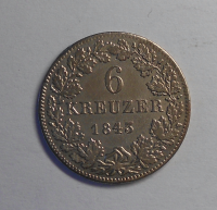 Hessen 6 Krejcar 1843