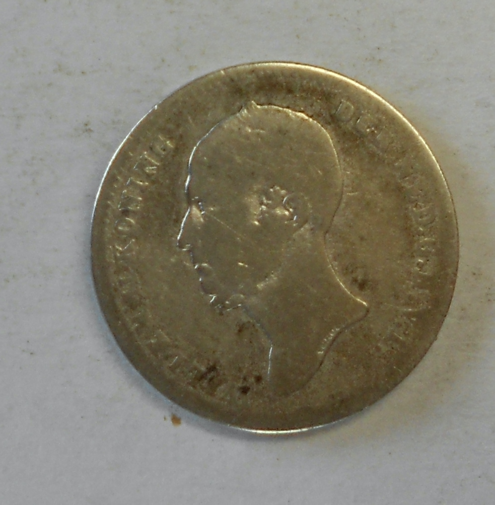 Holandsko 25 Cent 1848