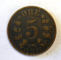 Norsko 5 Öre 1902