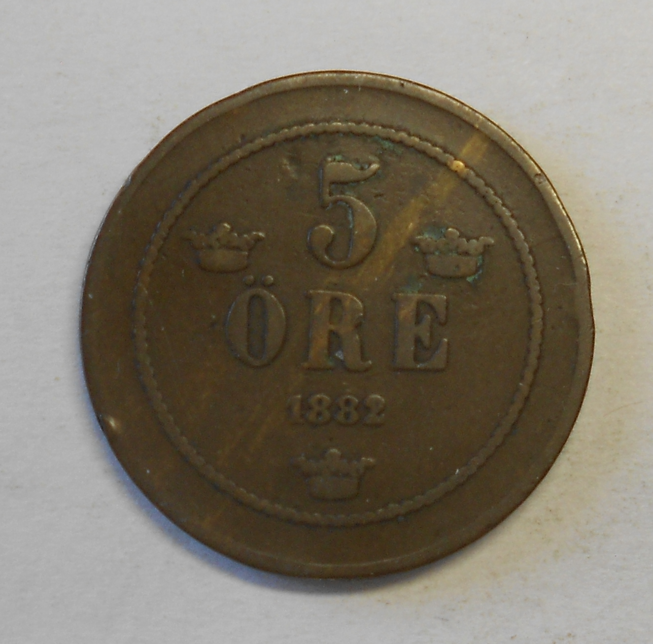 Švédsko 5 Öre 1882