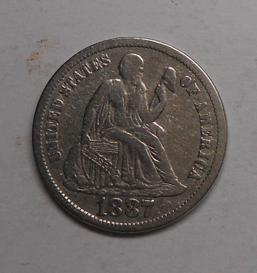 USA 10 Cent 1887 S