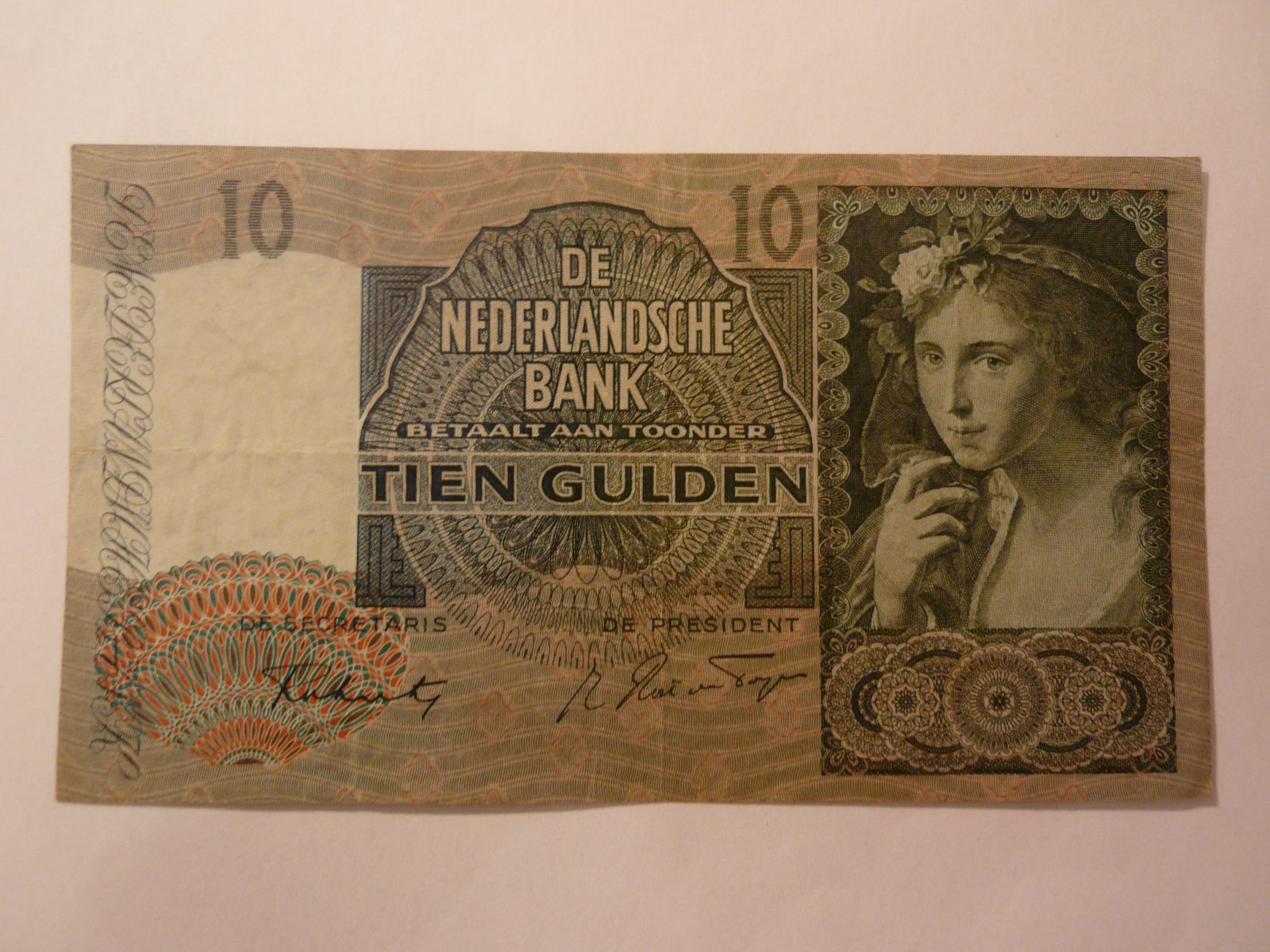 10 Gulden, 1941, Nizozemí