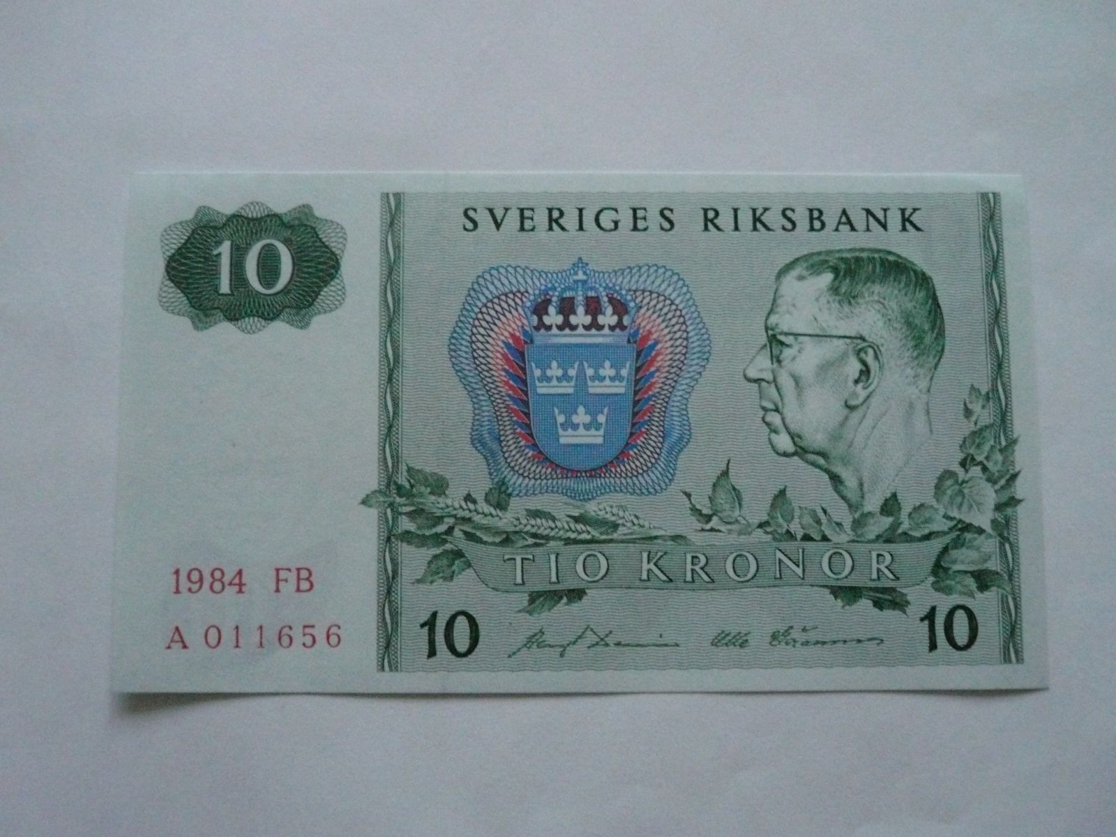 10 Kroner, 1984, Švédsko