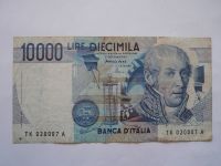 10000 Lir, It.Cassiere, Itálie