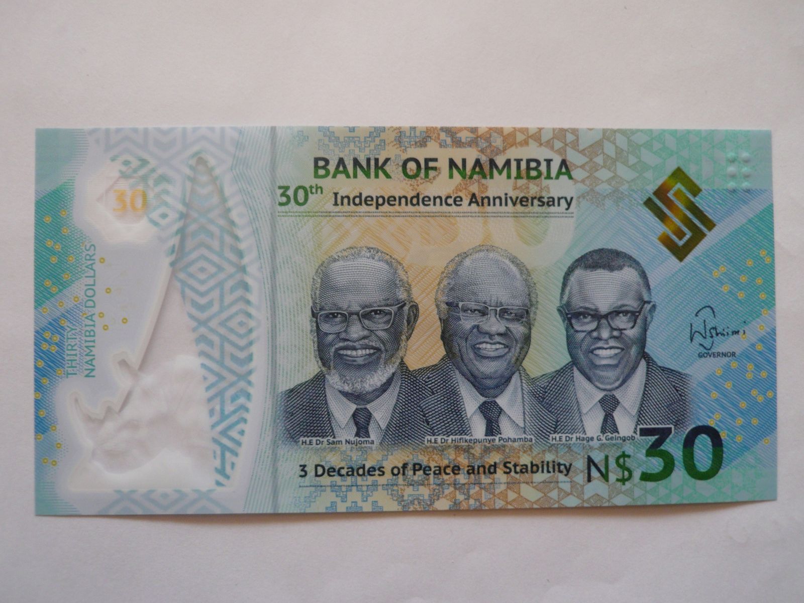 30 Dollar, 1990-2020, Namibie