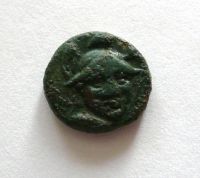 AE-11, hlava Atheny, 133-119 př.n.l.,S:4109, Řecko-Throas