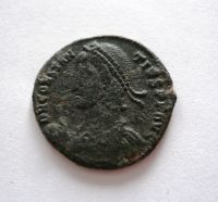 AE Centenionalis, 2 zajatci, Constantinus II.jako Augustus, 337-350, S:3904, Řím-císař