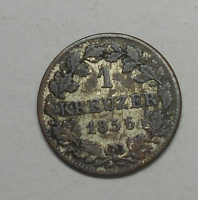Bavorsko 1 Krejcar 1856