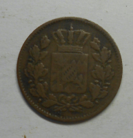 Bavorsko 2 Pfenik 1869