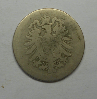 Německo 10 Pfenik 1874, bez značky