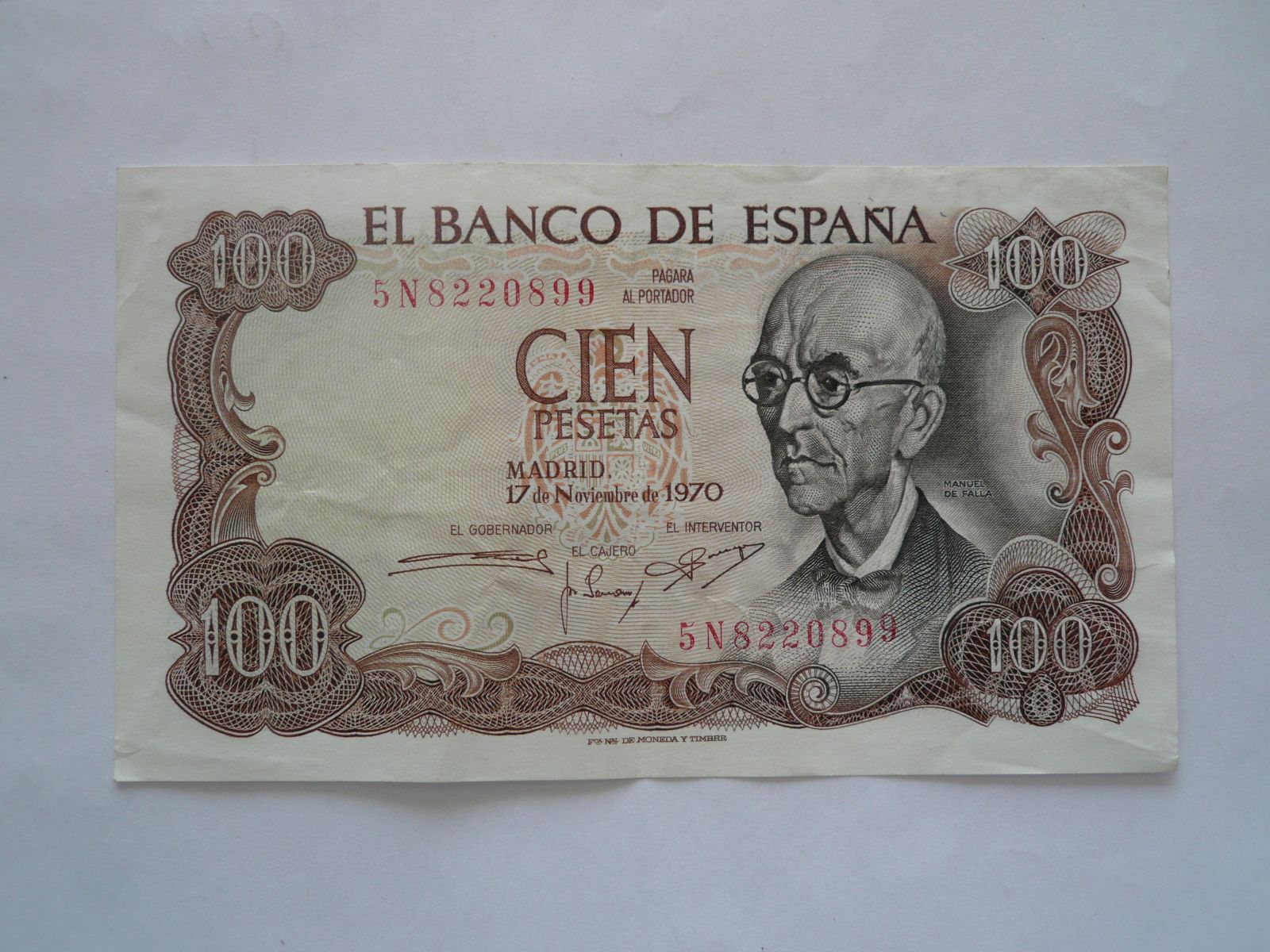100 Peseta, 1970, Španělsko