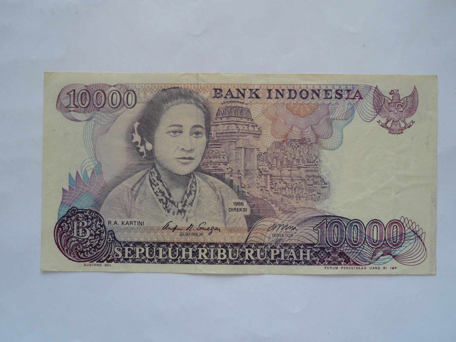 10000 Rupií, 1985, Indonésie