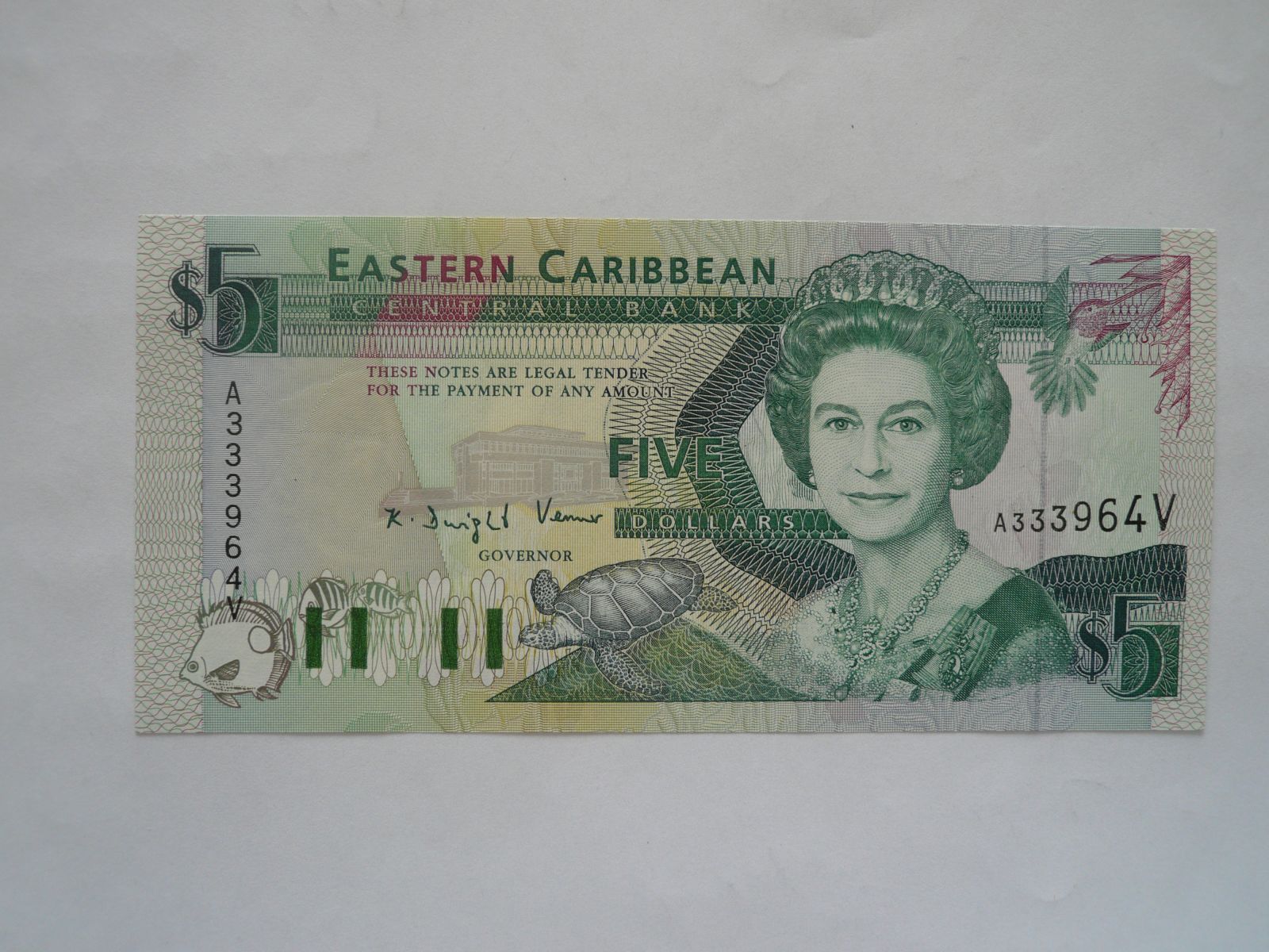 5 Dollar, 1993, Východokaribské státy
