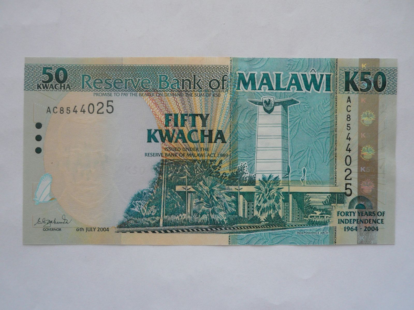 50 Kwacha, 1986, Malawi