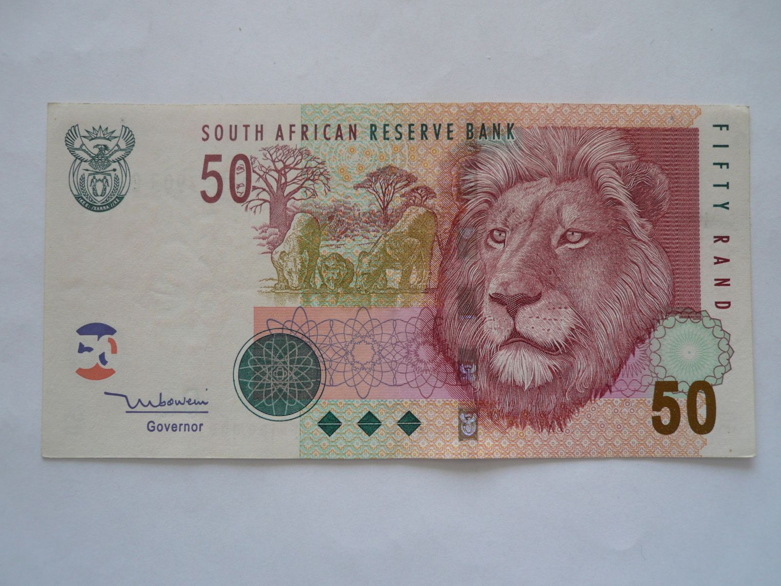 50 Rand, lev, Jihoafrická republika