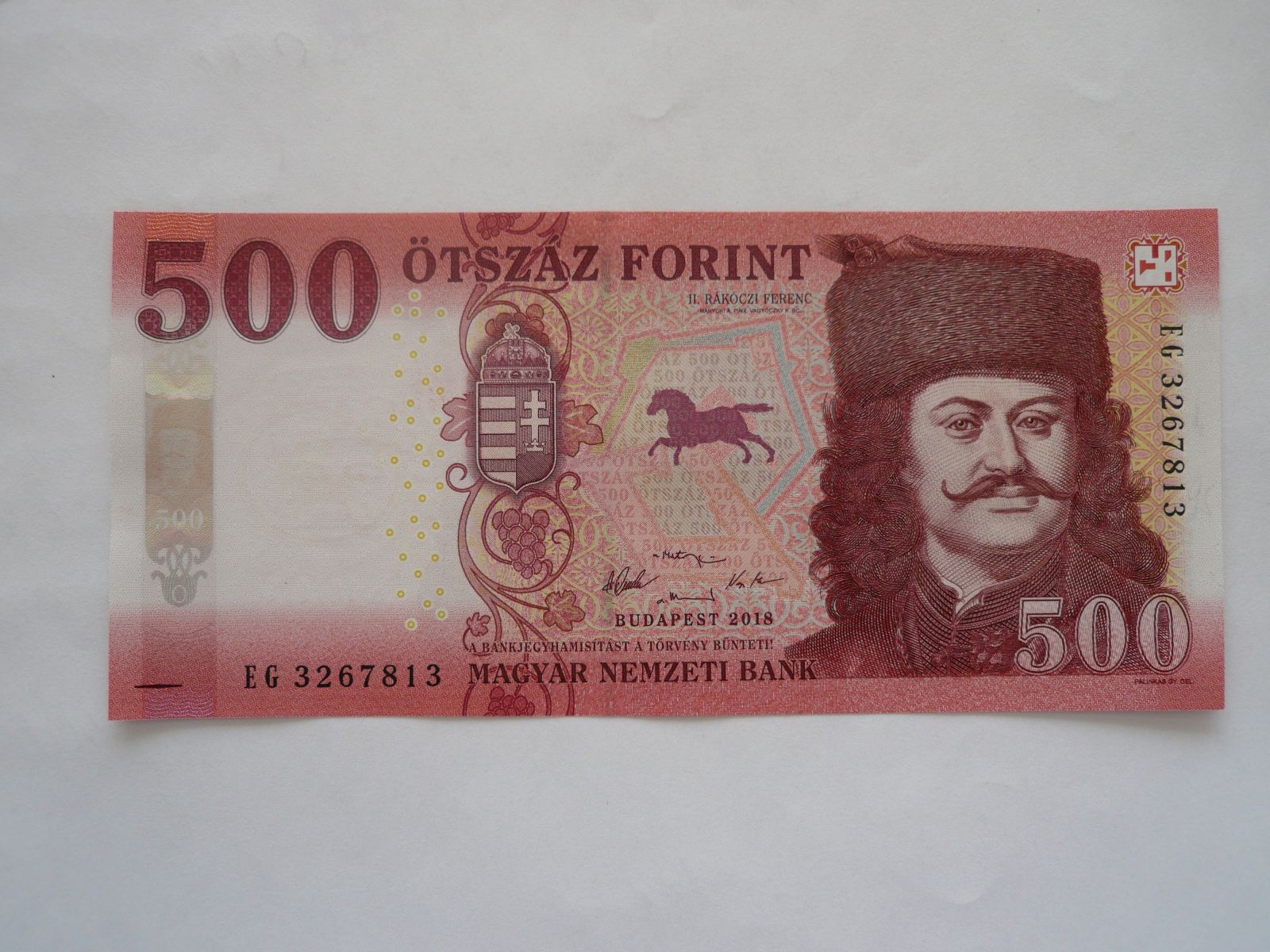 500 Forint, 2018, Maďarsko