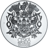 10.000 Kč(2021-Velká Praha), stav PROOF, etue a certifikát, první mince ČR o hmotnosti 1 kg !!!