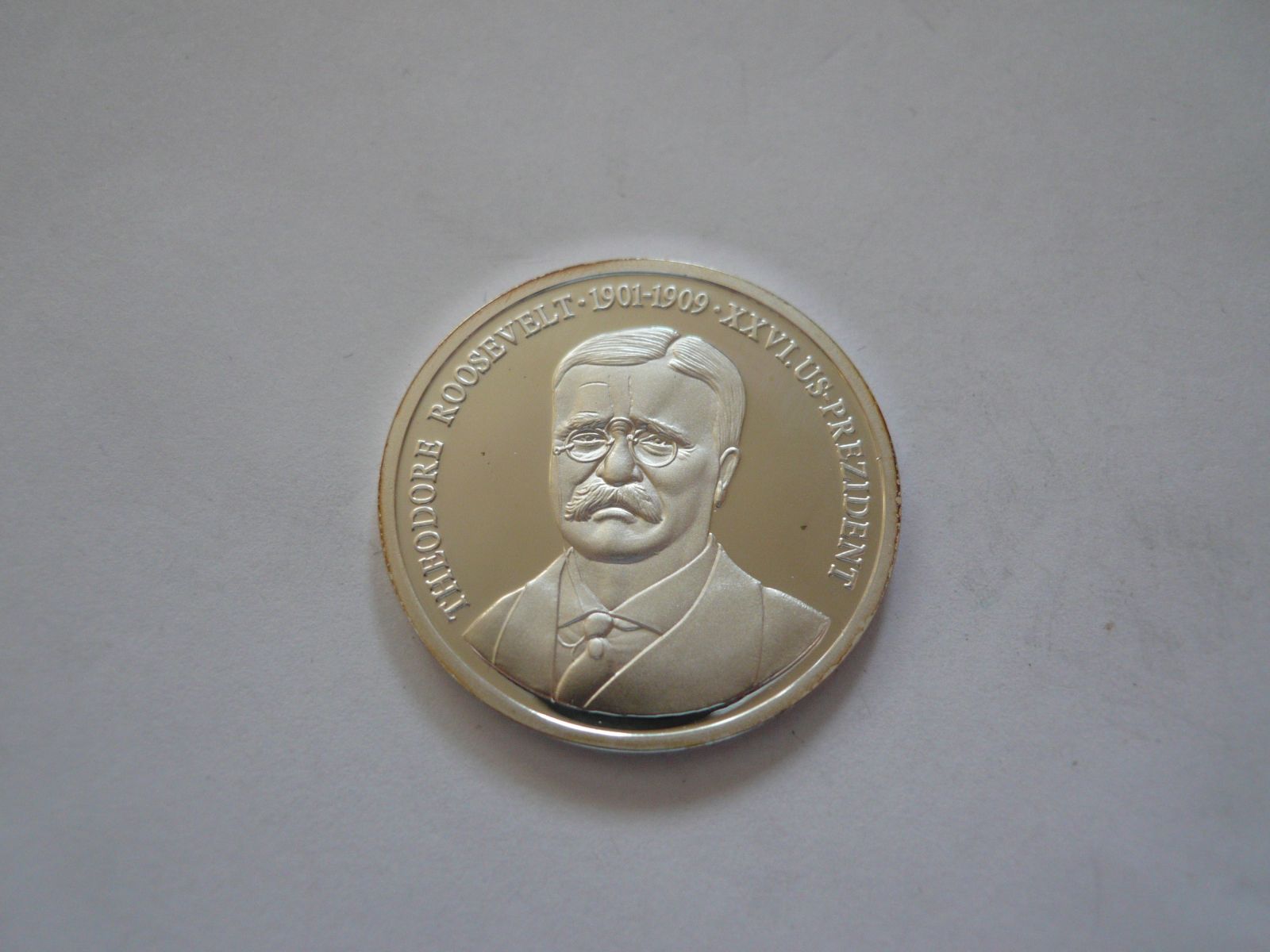 Ag medaile, president Roosvelt, 1901-09, USA