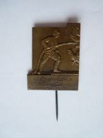 Sjezd hasiců v Bratislavě 1937 bronz.těžký kov. ČSR