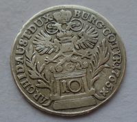 Rakousko GUNZBURG 10 Krejcar 1765 Marie Terezie