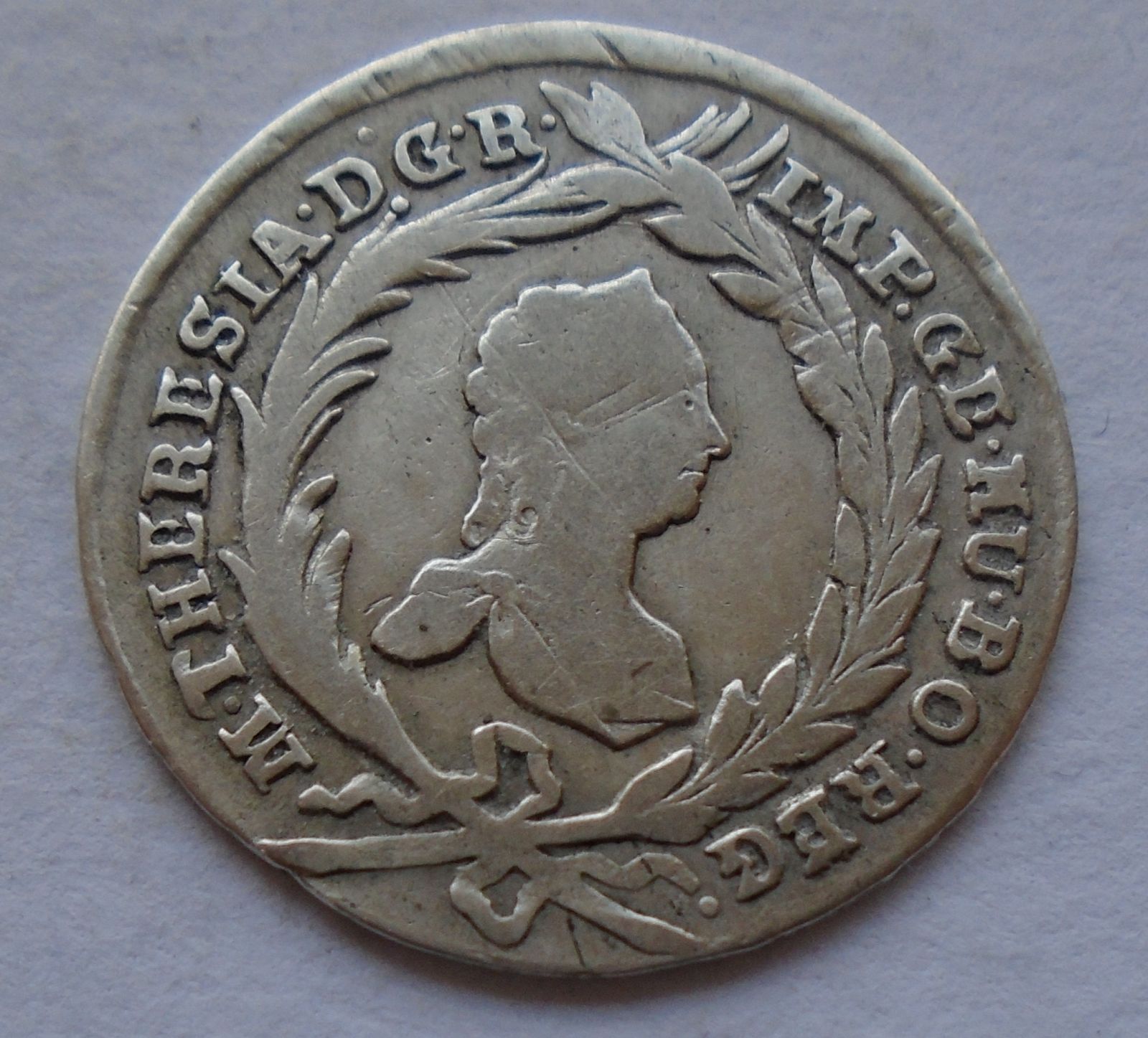 Rakousko GUNZBURG 10 Krejcar 1765 Marie Terezie