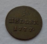 Rakousko Heller 1777 Marie Terezie STAV