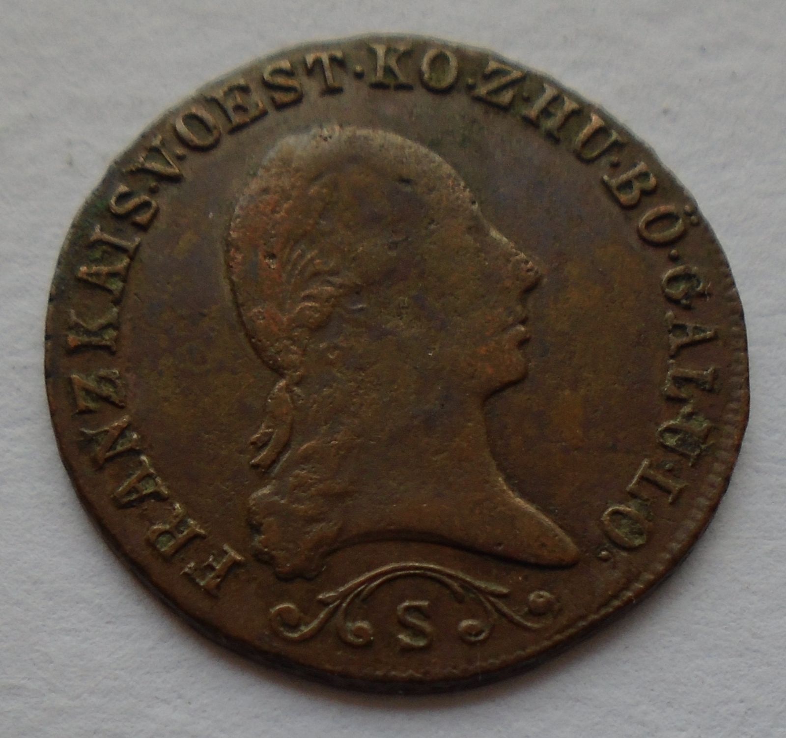 Uhry 1 Krejcar 1812 S František II.