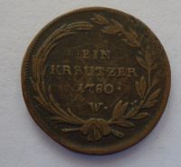Rakousko 1 Krejcar 1780 W Marie Terezie