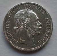 Rakousko 1 Fl - zlatník 1879