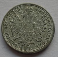 Rakousko 1 Fl - zlatník 1885 dobové falzum