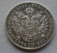 Rakousko 10 Krejcar 1853 A