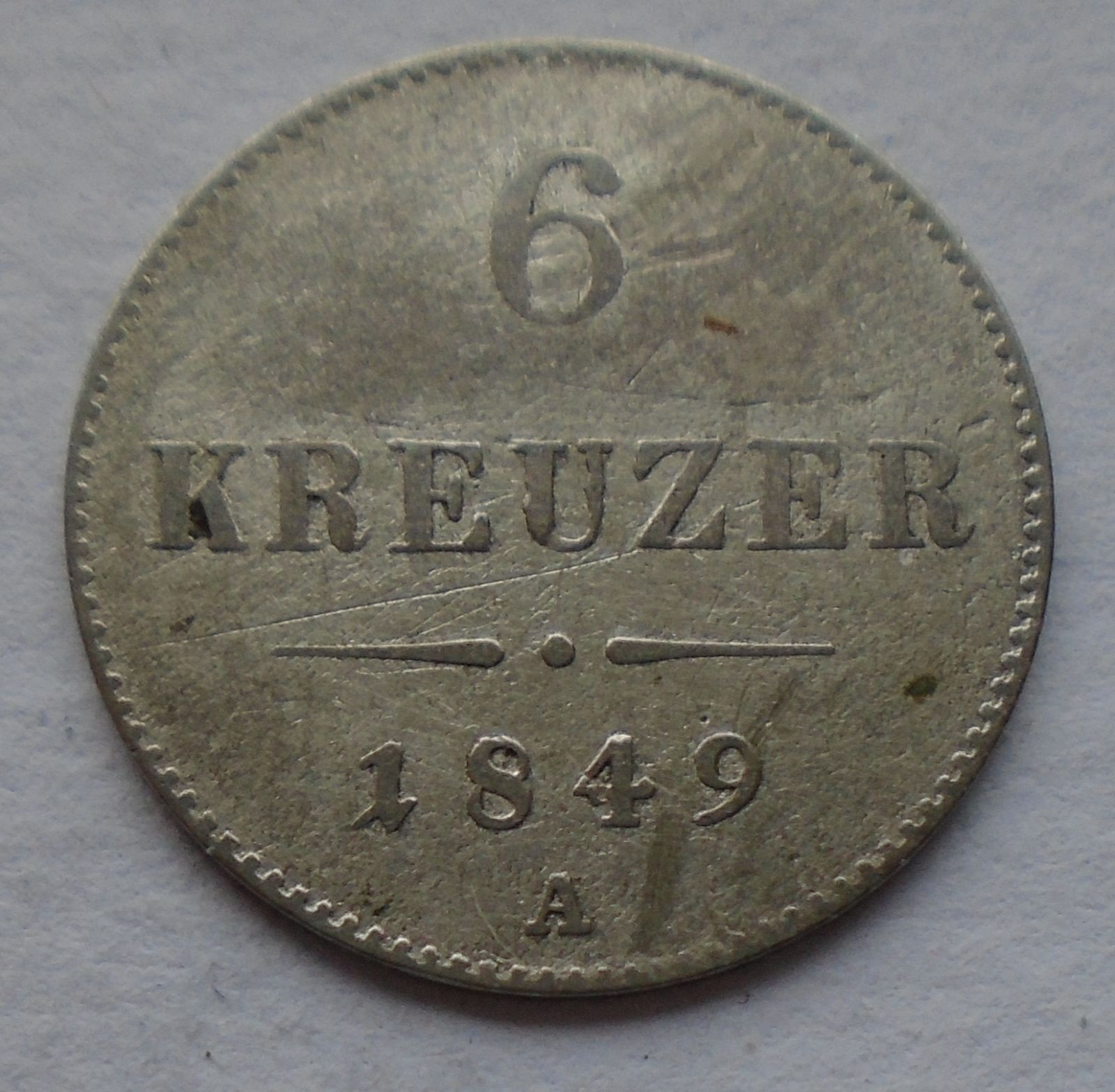 Rakousko 6 Krejcar 1849 A