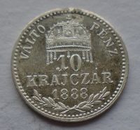Uhry 10 Krejcar 1888 KB