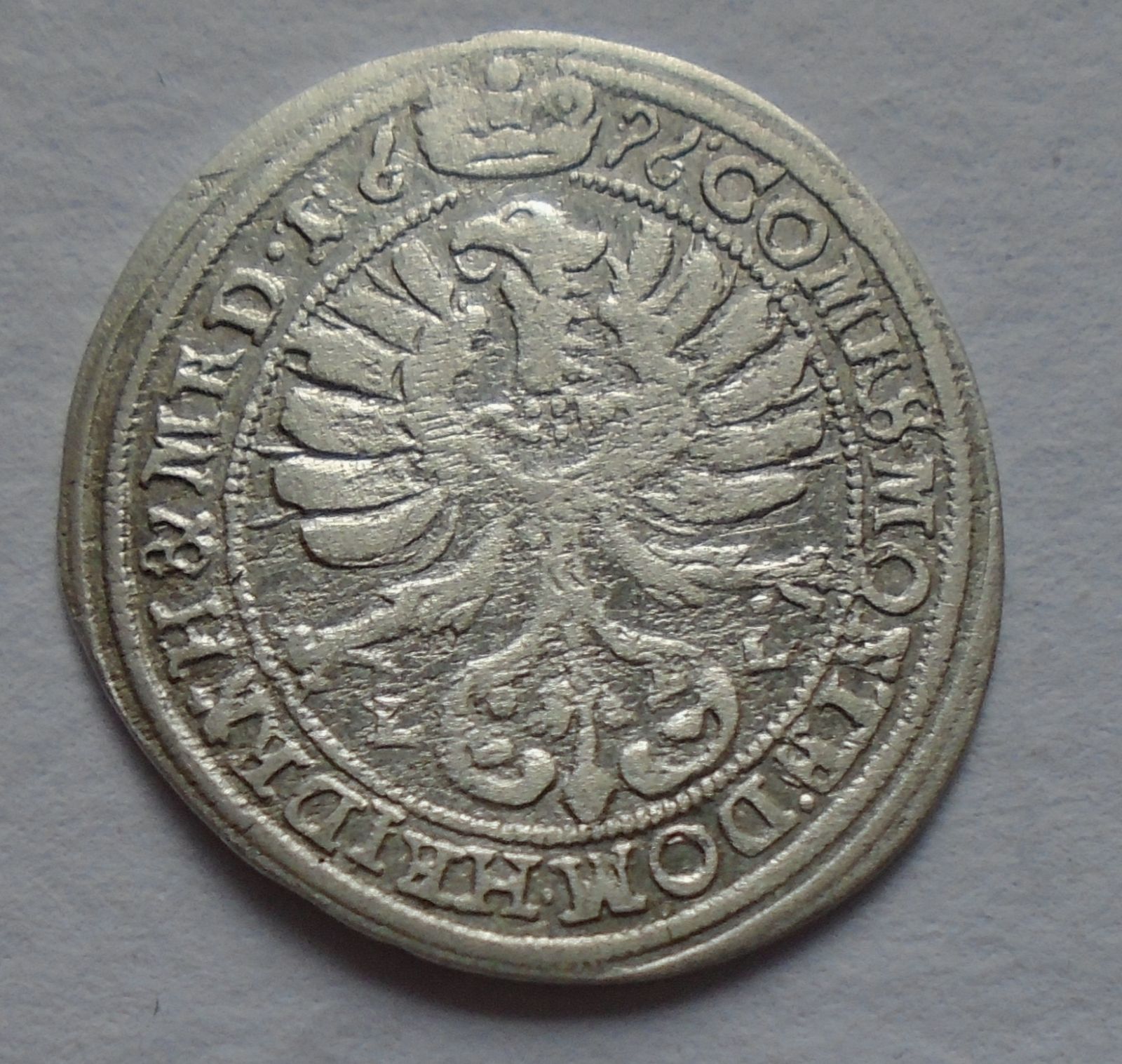 Wurtenburg 3 Krejcar 1696