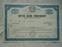 akcie WTC AIR FREIGHT 1973, USA