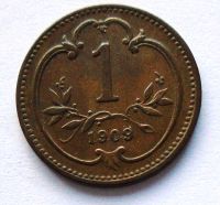 Rakousko 1 Haléř 1909