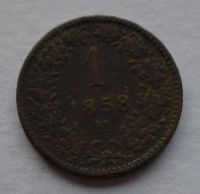 Rakousko 1 Krejcar 1858 M