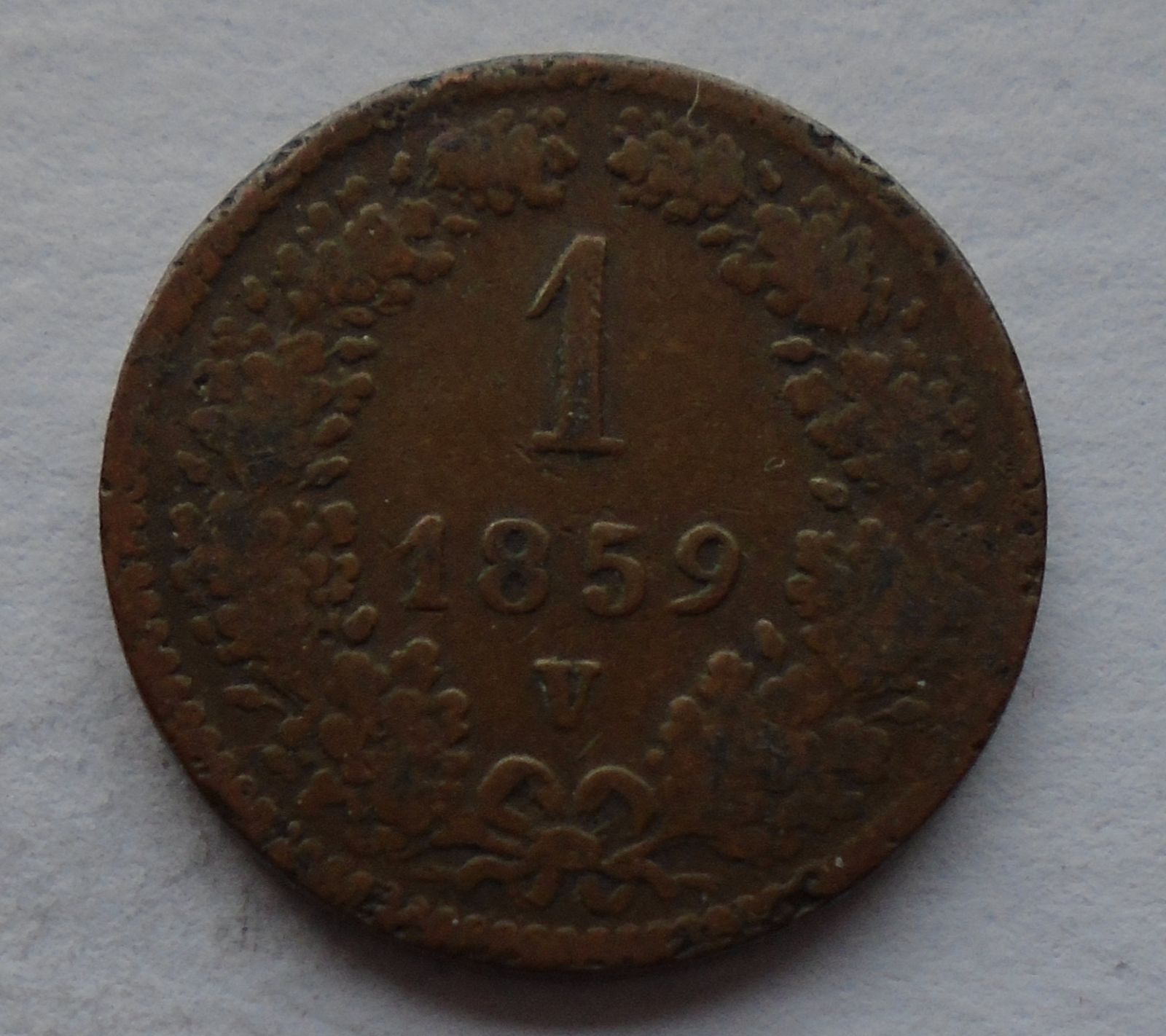 Rakousko 1 Krejcar 1859 V