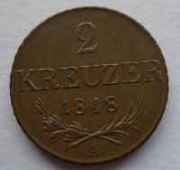 Rakousko 2 Krejcar 1848 A revoluční