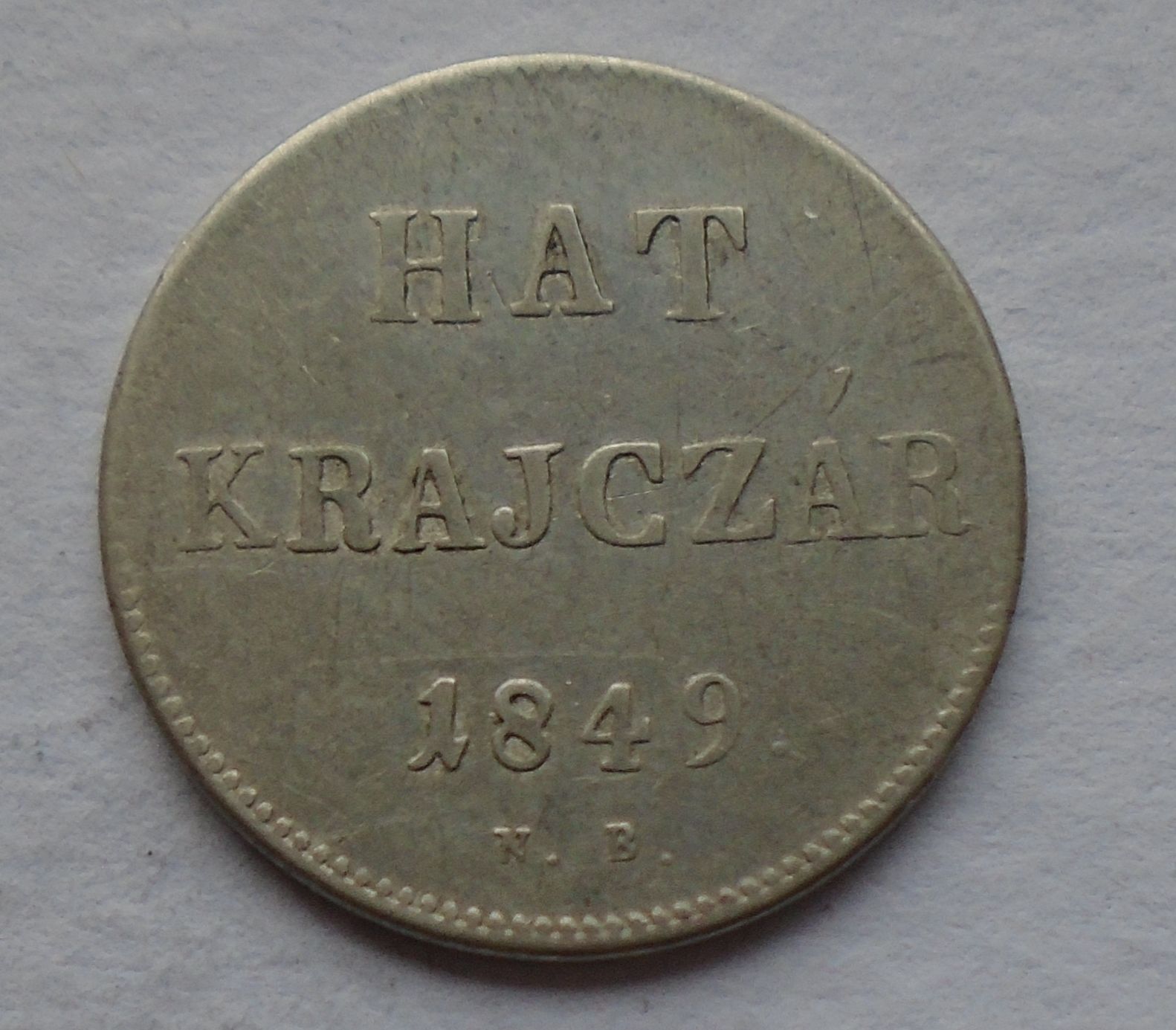 Uhry 6 Krejcar 1849 NB